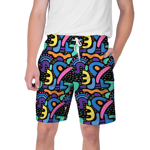 Мужские шорты Multicolored texture pattern / 3D-принт – фото 1