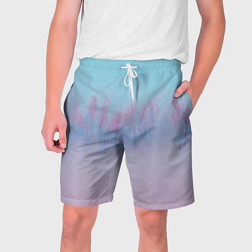 Мужские шорты Пурпурный огонь / 3D-принт – фото 1