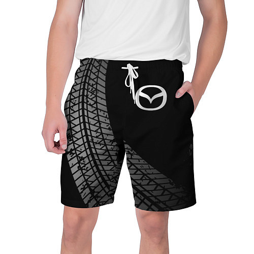 Мужские шорты Mazda tire tracks / 3D-принт – фото 1