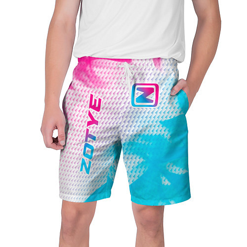 Мужские шорты Zotye neon gradient style: надпись, символ / 3D-принт – фото 1