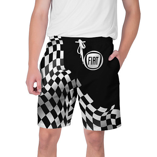 Мужские шорты Fiat racing flag / 3D-принт – фото 1