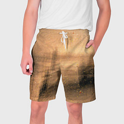Шорты на шнурке мужские Песочные тени, цвет: 3D-принт