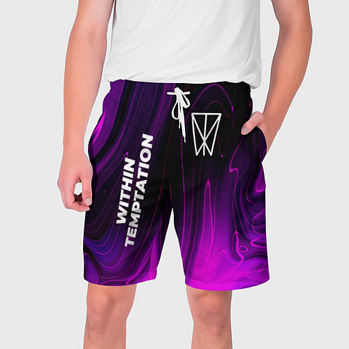 Мужские шорты Within Temptation violet plasma / 3D-принт – фото 1