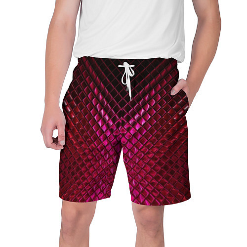 Мужские шорты Рубиновая змеиная кожа / 3D-принт – фото 1