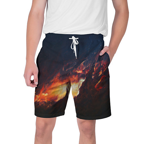 Мужские шорты Взрыв галактики / 3D-принт – фото 1