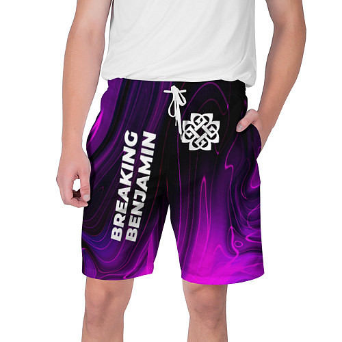 Мужские шорты Breaking Benjamin violet plasma / 3D-принт – фото 1