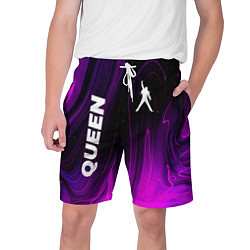 Шорты на шнурке мужские Queen violet plasma, цвет: 3D-принт