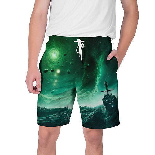 Мужские шорты Космическая буря / 3D-принт – фото 1