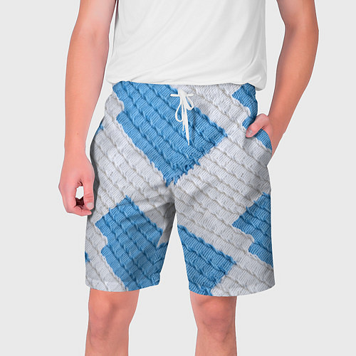 Мужские шорты Вязаная текстура / 3D-принт – фото 1