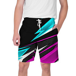Шорты на шнурке мужские Спорт униформа - неон, цвет: 3D-принт