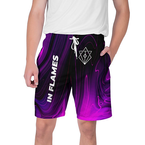 Мужские шорты In Flames violet plasma / 3D-принт – фото 1