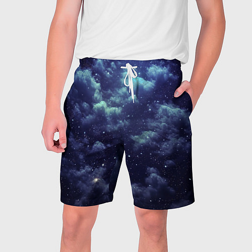 Мужские шорты Звездная ночь - нейросеть / 3D-принт – фото 1