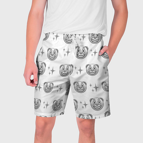 Мужские шорты Клоунада чб / 3D-принт – фото 1