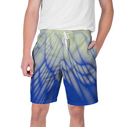 Шорты на шнурке мужские Лучи - неоновый синий - Хуф и Ся, цвет: 3D-принт