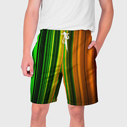 Шорты на шнурке мужские Звуковой спектр, цвет: 3D-принт