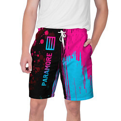 Мужские шорты Paramore - neon gradient: по-вертикали