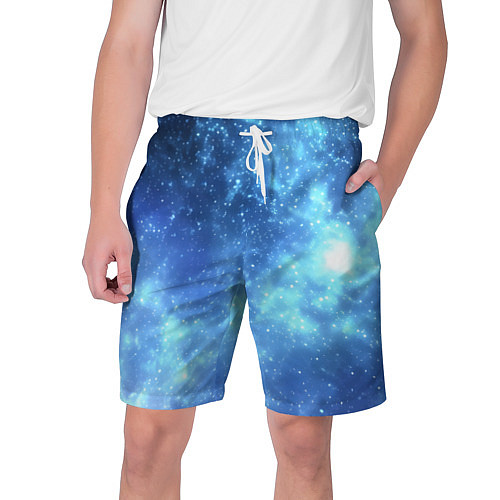 Мужские шорты Яркие звёзды в космосе / 3D-принт – фото 1