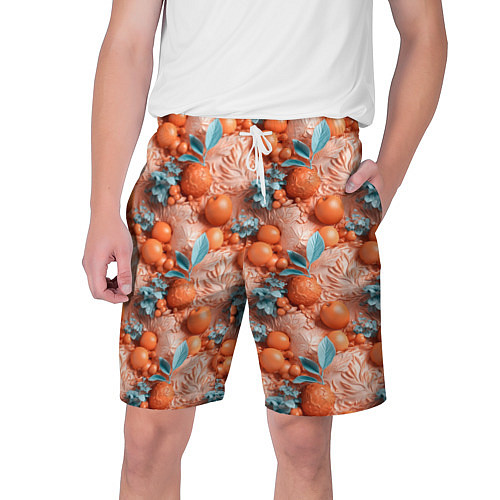 Мужские шорты Сочные фрукты клипарт / 3D-принт – фото 1