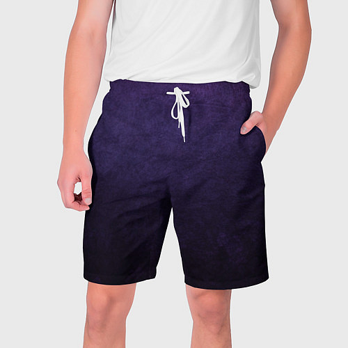 Мужские шорты Фиолетово-черный градиент / 3D-принт – фото 1