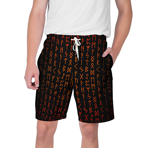 Мужские шорты Руны - паттерн / 3D-принт – фото 1