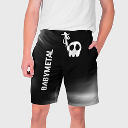 Шорты на шнурке мужские Babymetal glitch на темном фоне: надпись, символ, цвет: 3D-принт