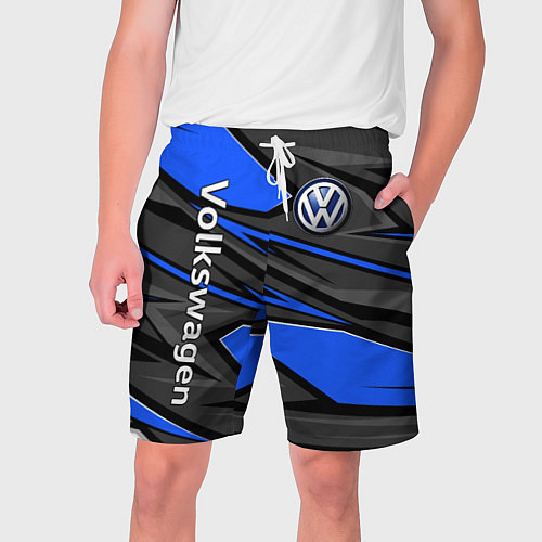 Мужские шорты Вольцваген - спортивная униформа / 3D-принт – фото 1