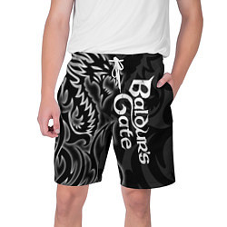 Шорты на шнурке мужские Балдурс гейт 3 - черный дракон, цвет: 3D-принт