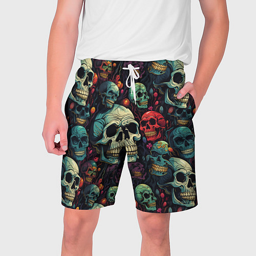 Мужские шорты Милый skull / 3D-принт – фото 1