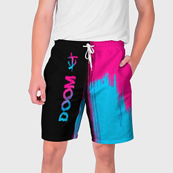 Мужские шорты Doom - neon gradient: по-вертикали