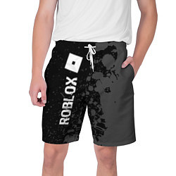 Мужские шорты Roblox glitch на темном фоне: по-вертикали
