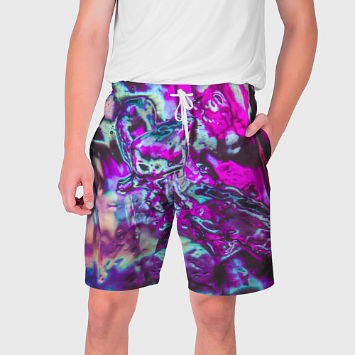 Мужские шорты Жидкое буйство красок / 3D-принт – фото 1
