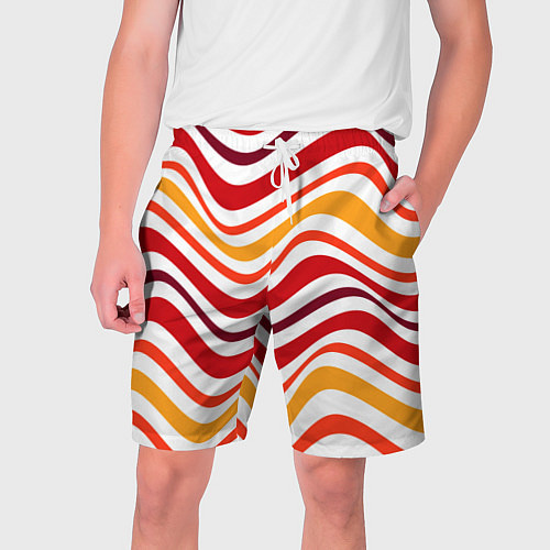 Мужские шорты Модные линии / 3D-принт – фото 1
