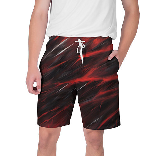 Мужские шорты Красный шторм / 3D-принт – фото 1