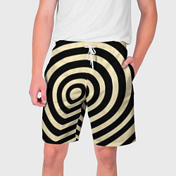 Шорты на шнурке мужские Графические завитки, цвет: 3D-принт
