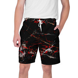 Шорты на шнурке мужские Красные узоры, цвет: 3D-принт
