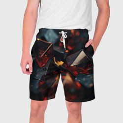 Мужские шорты Темные абстрактные кубы