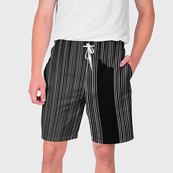 Шорты на шнурке мужские Visual zebra stripes, цвет: 3D-принт