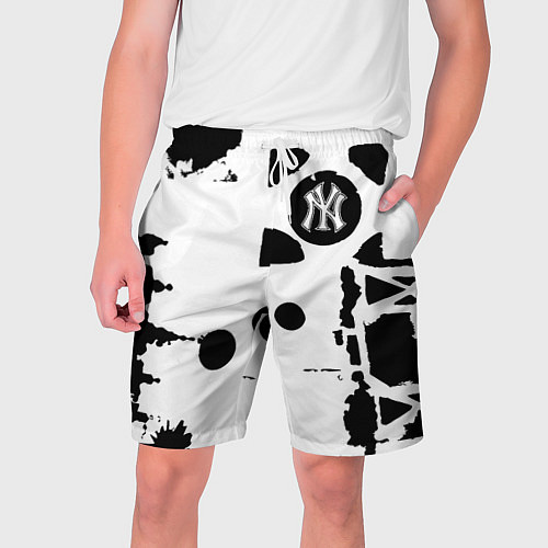 Мужские шорты New York yankees - baseball team pattern / 3D-принт – фото 1