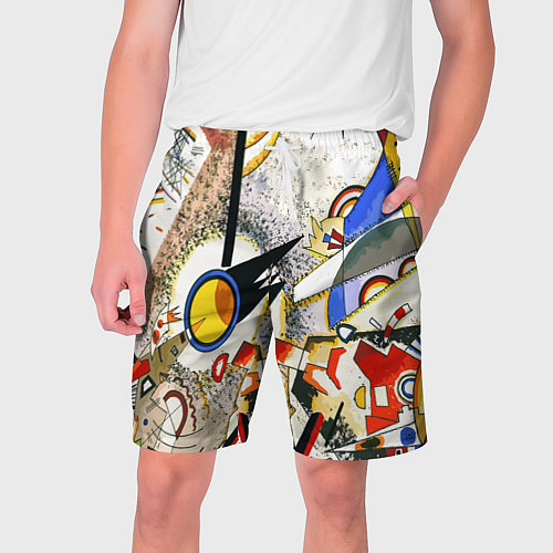 Мужские шорты Кандинский картина - шумная акварель / 3D-принт – фото 1