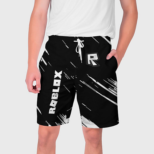 Мужские шорты Roblox текстура краски / 3D-принт – фото 1
