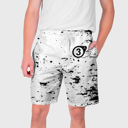 Мужские шорты Half life краски текстура / 3D-принт – фото 1