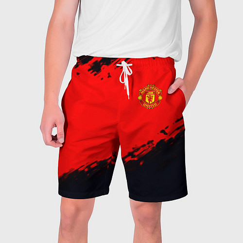 Мужские шорты Manchester United colors sport / 3D-принт – фото 1