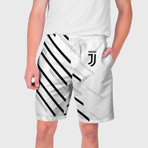 Мужские шорты Juventus sport geometry / 3D-принт – фото 1