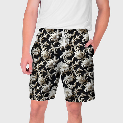 Мужские шорты Узор в стиле барокко / 3D-принт – фото 1