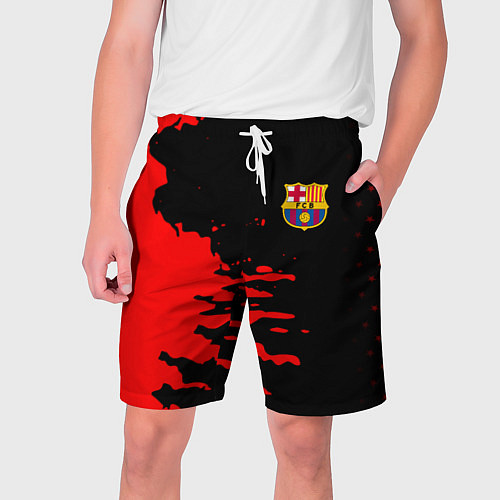 Мужские шорты Barcelona краски спорт / 3D-принт – фото 1
