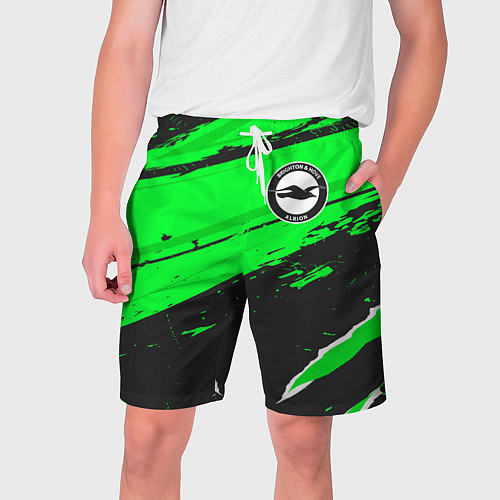 Мужские шорты Brighton sport green / 3D-принт – фото 1