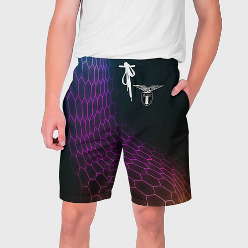 Мужские шорты Lazio футбольная сетка / 3D-принт – фото 1