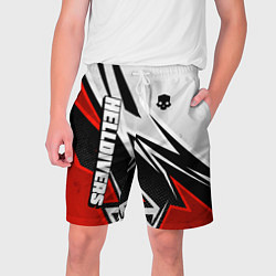 Шорты на шнурке мужские Helldivers 2: White x Red, цвет: 3D-принт