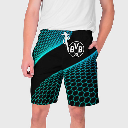 Мужские шорты Borussia football net / 3D-принт – фото 1