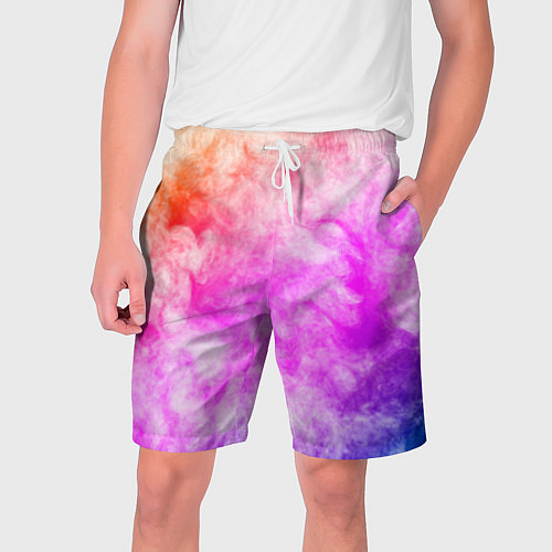Мужские шорты Colorful smoke 1 / 3D-принт – фото 1